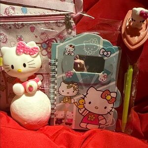 Hello Kitty Kids Accessory Bag Set - Pink and White